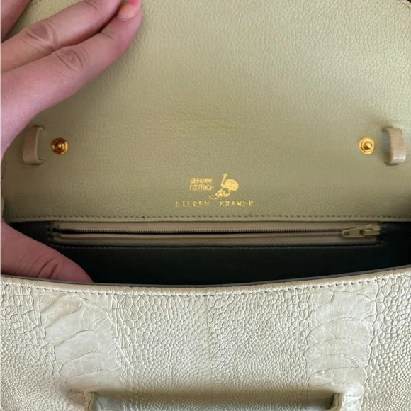 Eileen Kramer Genuine Ostrich Leather Clutch - Picture 6 of 7